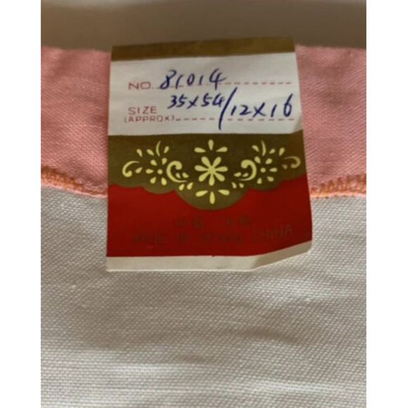 Vintage Decorative Crib Baby Child Top Sheet Hand Embroidered Kitschy 35x54 NEW‎ - Picture 3 of 7